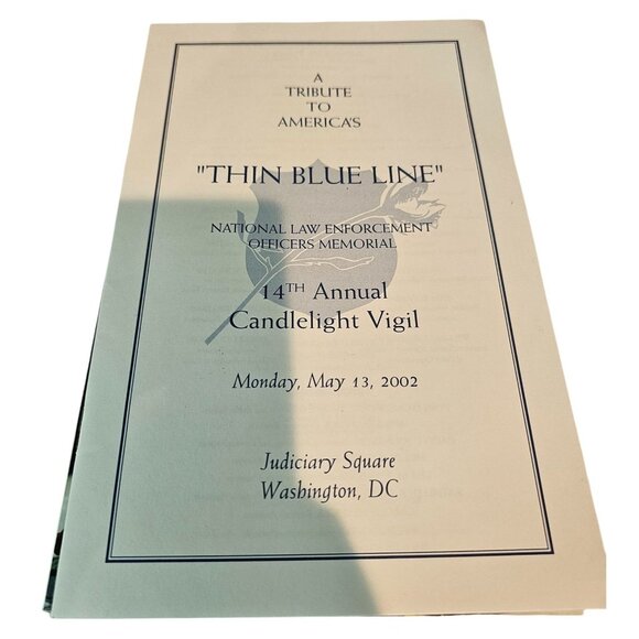 National Law Enforcement Officers Memorial 2002 Fallen Roll Call Book Program - Picture 5 of 8